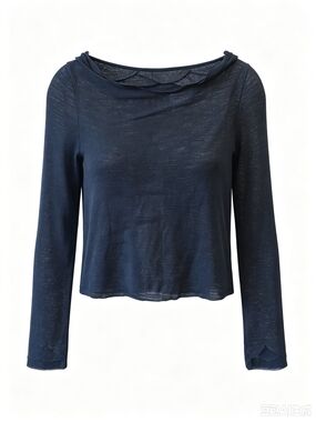 Chanel black knit top